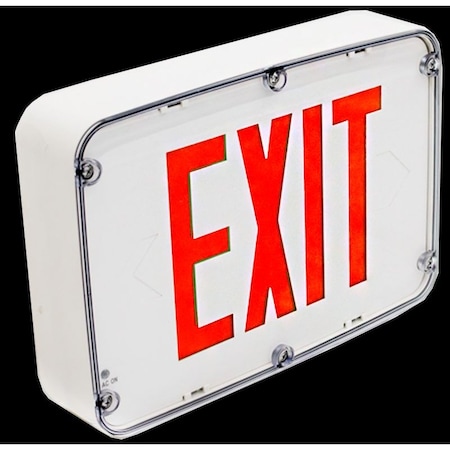 XTN4X-1RWNEMA 4X RATED LED EXIT SIGN, SINGLE FACE, RED BLACK